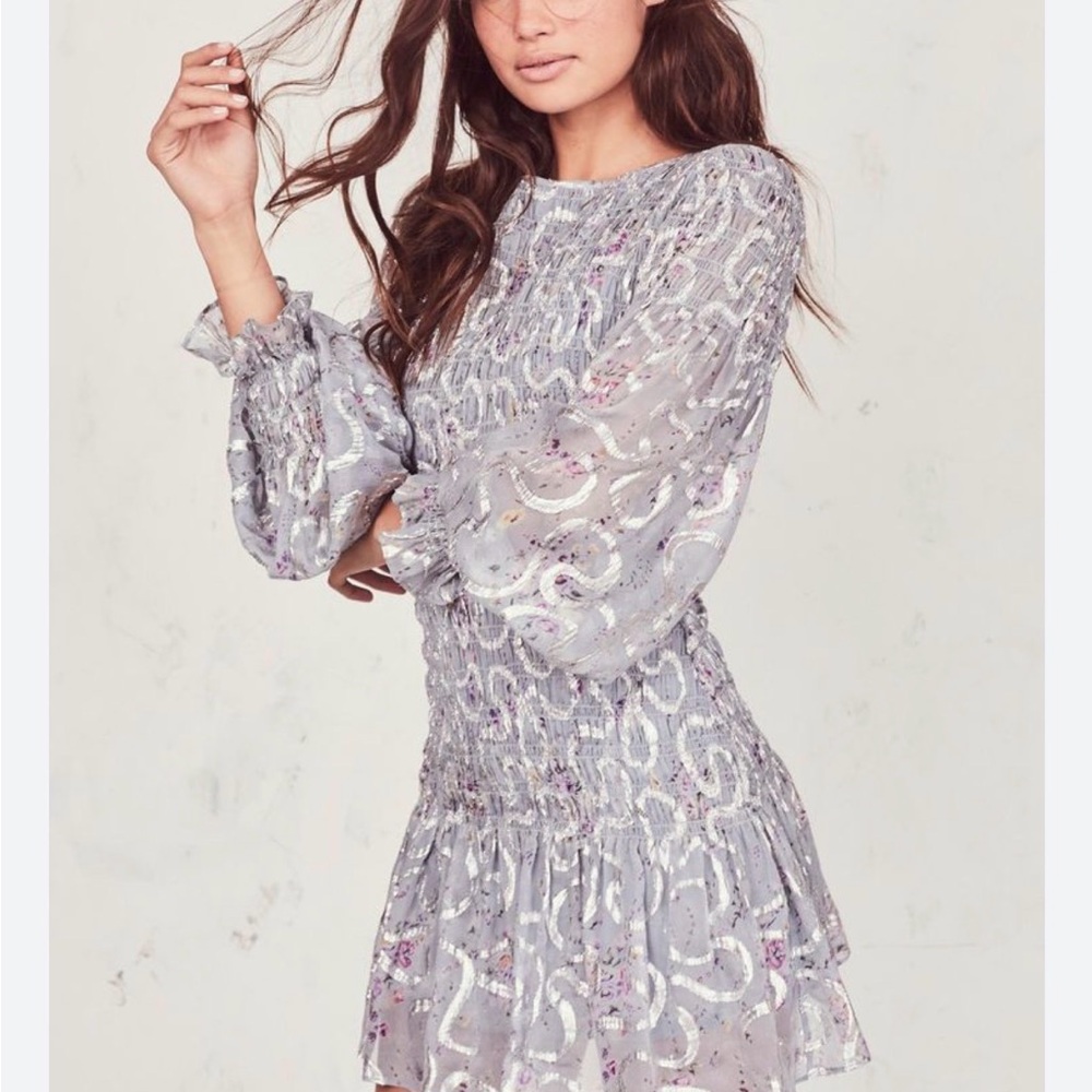 LoveShackFancy Scarlett Long Sleeve Dress